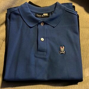 Blue boys 14-16 Pyscho Bunny polo